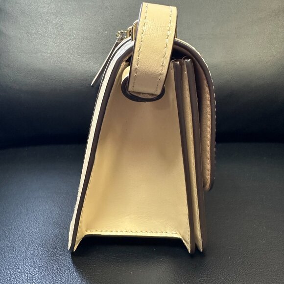 NWT! COACH Alie Shoulder Bag 18 In Signature Jacquard With Snakeskin C3760 - Picture 3 of 13